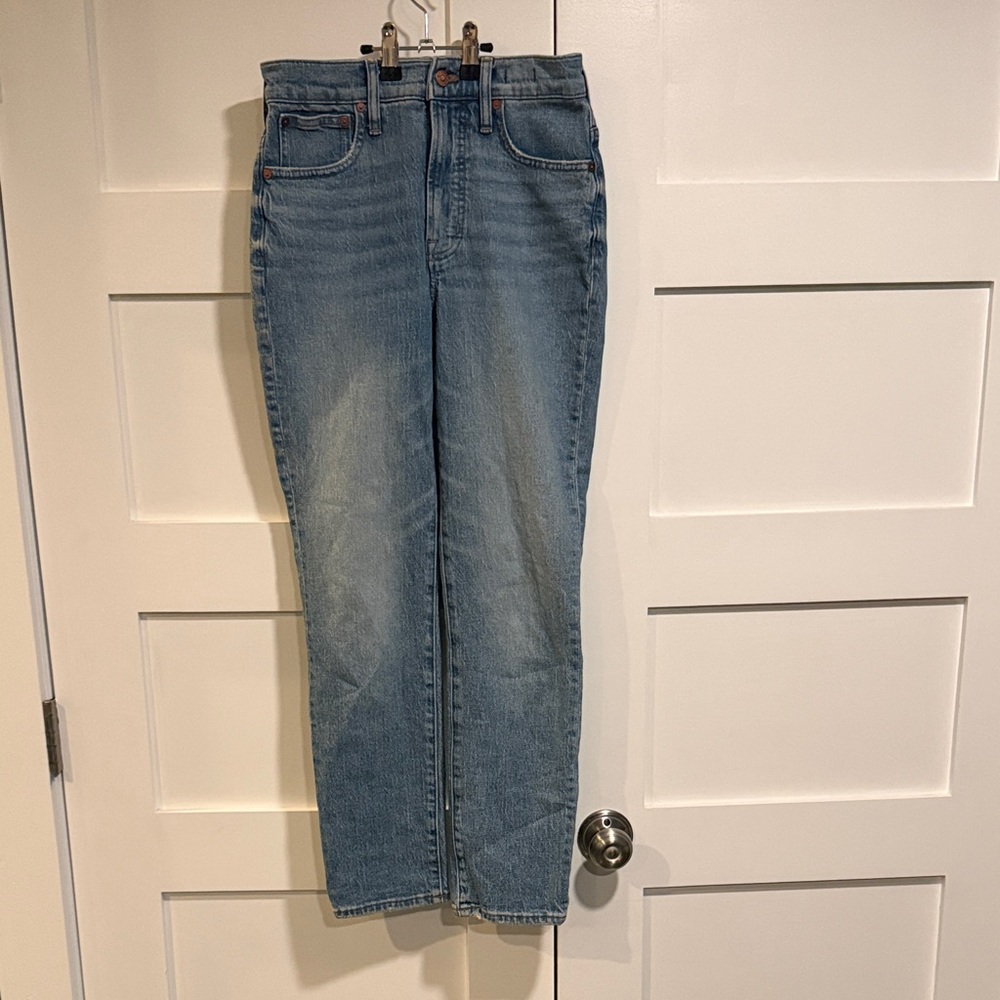Madewell Women's Straight Leg Blue Jeans